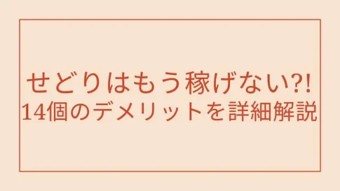 せどりの14個のデメリット